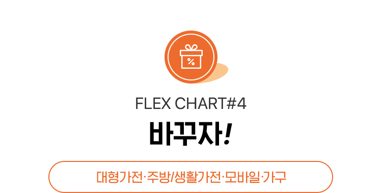 FLEX CHART #4 바꾸자!, 대형가전·주방/생활가전·모바일·가구