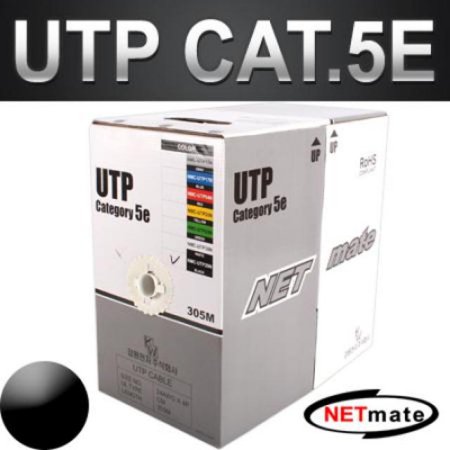  CAT.5E UTP 케이블 305m (단선/블랙)