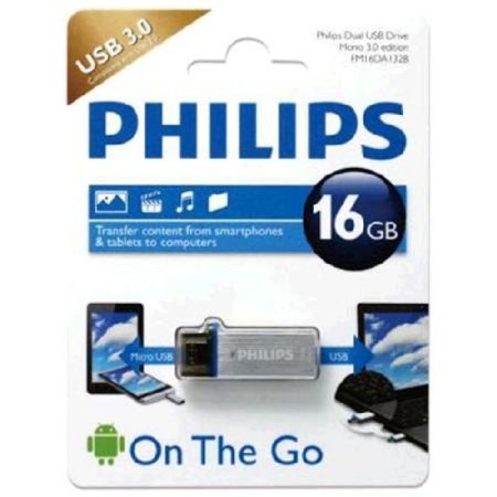 Philips  OTG USB 메모리 16GB CFL-0177 [데이터 암호화, 다양한유털 / 메탈소재]