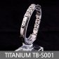 티타늄 게르마늄 자석 팔찌 TB-S001 (실버 S)