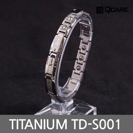  티타늄 게르마늄 자석 팔찌 TD-S001 (실버 S)