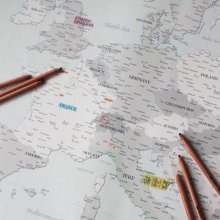 KNOCK EUROPE TRAVEL MAP [지도/유럽지도/인테리어소품/벽장식/장식소품/여행소품]