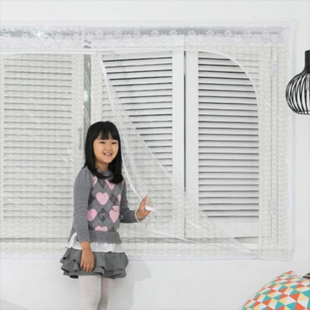  다샵 창문형지퍼식 방풍 바람막이 에어캡 200x165cm