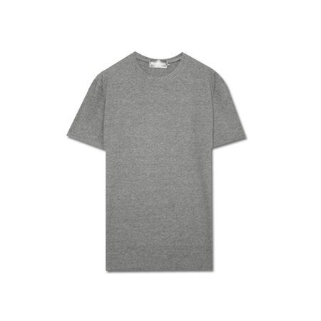  20수 면 무지 라운드 반팔 티셔츠/남녀공용 20수면반팔티 메란지그레이:XL
