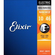 [추가다운쿠폰]Elixir Electric NANOWEB Light (010-046) / 엘릭서 나노웹 일렉기타줄 12052