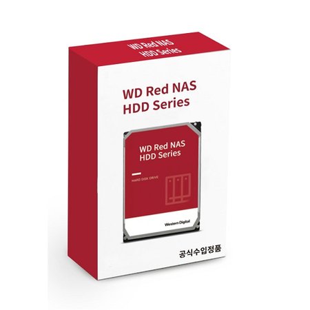  -공식- WD Red Plus 2TB WD20EFPX NAS 하드디스크 (5,400RPM/64MB/CMR)