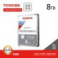 Toshiba 8TB HDD X300 HDWR480 데스크탑용 하드디스크 (7,200RPM/256MB/CMR)
