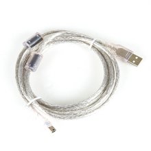 [추가다운쿠폰]SG electronics USB 미니 5핀 코아투명 케이블 1.5m / ID Core 전용