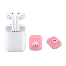 에어팟 Apple Air Pods [애플정품] + 에어팟 케이스 어피치 [핑크]