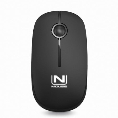  NMOUSE W42 LED 무소음 무선 마우스 블랙