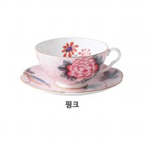 쿠쿠 티 스토리 티컵&소서 1p 세트 (핑크)