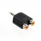 NEXT-1644STC-YF 3.5M STEREO to 2 RCA-F AUDIO Connector