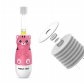 소닉 어린이 LED 음파 진동 전자동칫솔 MB-KS6008CA (고양이)본품+리필헤드1개+건전지 [LED 플래시 / 타이머 / 방수]