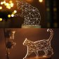 LED 3D 캣 무드등(걷는고양이)