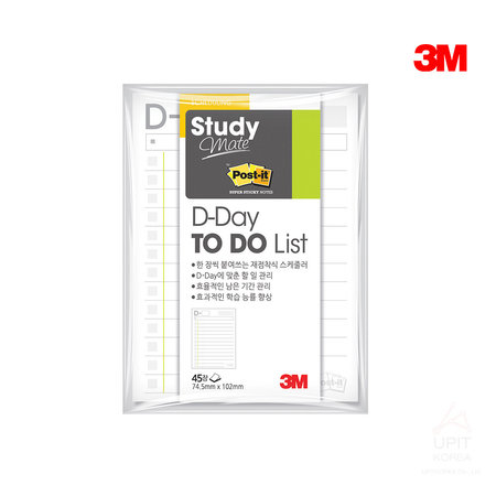  3M 포스트잇 657 스터디메이트 D-Day투두리스트