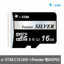 e-STAR MicroSDHC Class10 Premier SILVER 16GB