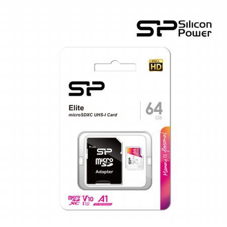 실리콘파워 SDXC CLASS10 UHS-I Elite V10 A1 64GB