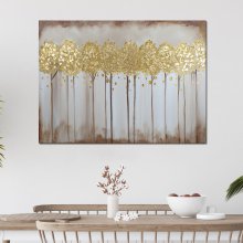 황금숲 (100x75cm) 인테리어 캔버스액자 핸드메이드 그림