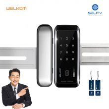 [셀프시공]웰콤 WG-20 유리문 양문형 디지털도어락 번호키 카드키