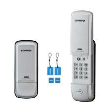 [셀프시공]코맥스 CDL-415S 실버 디지털도어락 번호키 카드키