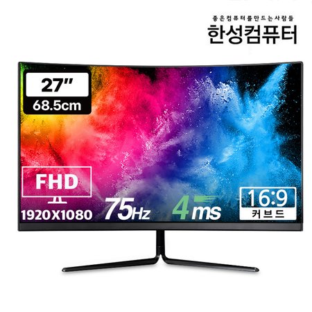 TFG27F07V 68.58cm FHD 커브드 게이밍 모니터(무결점)