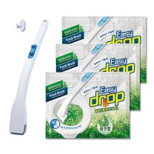 변기크리너 블루핸들1개+레몬향 리필3팩(36개입)