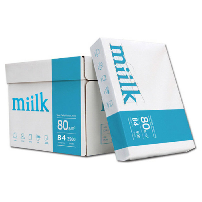 밀크 B4용지 80g 1박스 2500매 Miilk
