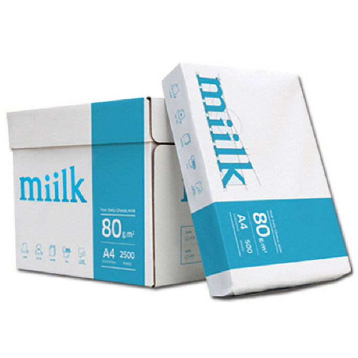 밀크 A4용지 80g 1박스 2500매 Miilk