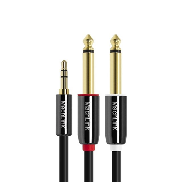3극 스테레오 TO 5.5(6.3)모노 Y 오디오 케이블 15M ML-SY6150
