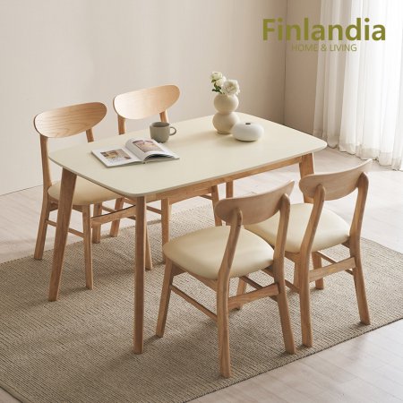  핀란디아 데니스 4인식탁세트(의자4)