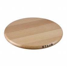[해외직구] [Staub] 스타우브 원형 나무자석 냄비받침 - 라지 (23cm)