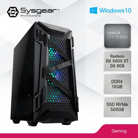 SYSGEAR TS56XTW(AMD 5600X + RX 6600 XT +윈도우 10 탑재)