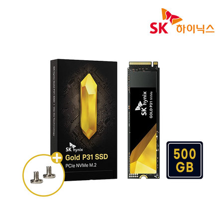 SK하이닉스 Gold P31 500GB M.2 NVMe TLC SSD 5년보증