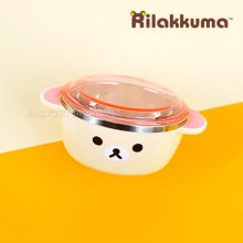 NEW 리락쿠마 뚜껑 스텐공기-핑크