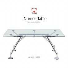[Tecno] 테크노 노모스 테이블 1800x800 크롬 Nomos Table