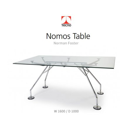  [Tecno] 테크노 노모스 테이블 1600x1000 크롬 Nomos Table