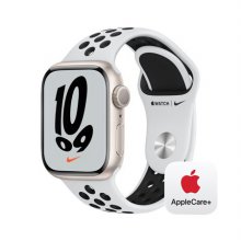 [Applecare+] 애플워치 7 Nike 45mm GPS+Cellular 스타라이트 알루미늄 케이스 퓨어 플래티넘/블랙 Nike 스포츠 밴드