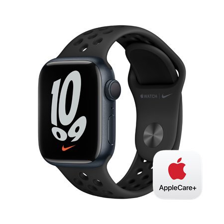 [Applecare+] 애플워치 7 Nike 41mm GPS 미드나이트 알루미늄 케이스 안트라사이트/블랙 Nike  스포츠 밴드
