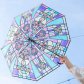 [해외직구] Felissimo 인스타감성 스테인드글라스 성담유리모양 우산