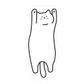 [해외직구] 북유럽 냥냥펀치 고양이 캐릭터 카페트 러그 50x120cm