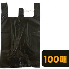 T3호 검정 비닐봉지100매 비닐봉투 시장봉지 마트봉지