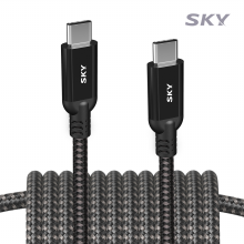 스카이 비트 USB-PD 고속충전 케이블 Gen2 2M 블랙