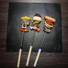 (SM)캠핑 바베큐 석쇠 그릴매트 2매