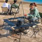 [해외직구] 블레오 화로테이블 접이식 스틸 캠핑 육각 테이블