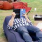 [해외직구] 블레오 자동 캠핑 에어쇼파 빈백 베드 피크닉 에어침대 차박