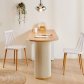 로마 원형사각 1300 반타원 식탁 템바보드 테이블