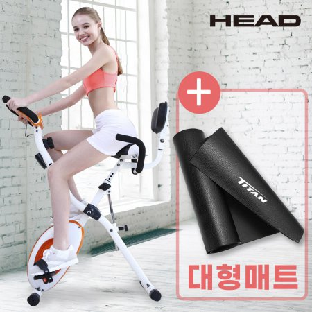 HEAD정품 BC3970 실내자전거 + 대형매트 세트