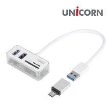 서진네트웍스 유니콘 TH-500CR 멀티 USB허브 화이트