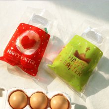부활절 달걀 2구 비닐백 (40개)_2종set (그린+레드)[더워드_부활절]
