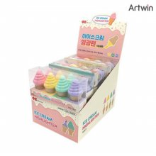 2000 아이스크림 형광펜 세트 BOX(12개입) [베어나인]